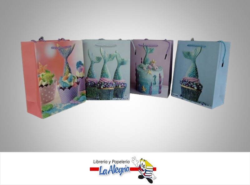 BOLSA DE REGALO CAKE MARINO EF-2326S-2; 18X24CM MARCA S/M