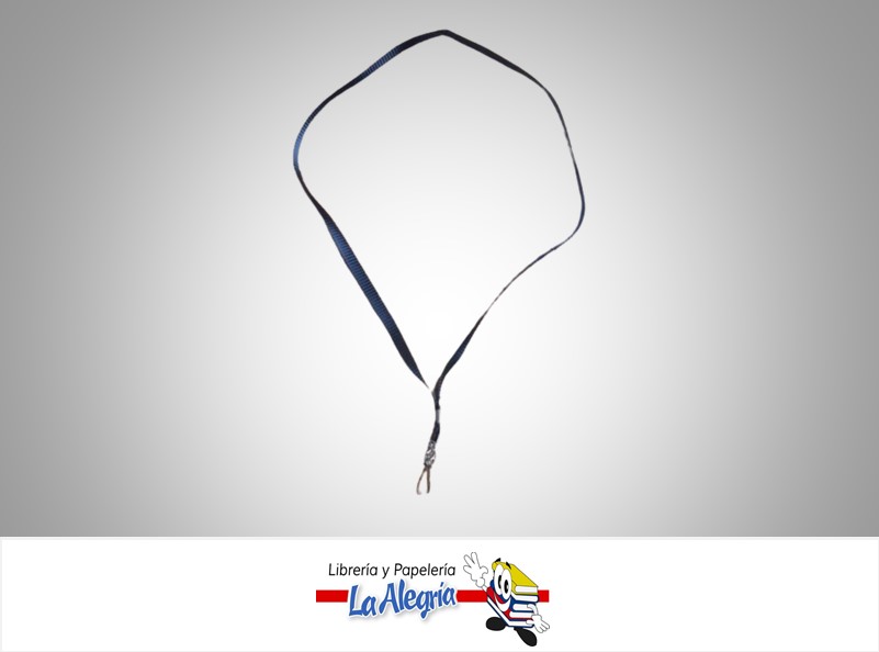 CINTA PORTA CARNET NEGRA 4.3CM UND MARCA POINTER