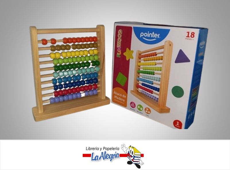 ABACO DIDACTICO DE MADERA PZZ-1903 MARCA POINTER