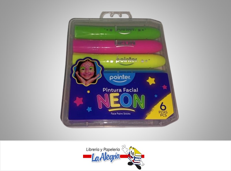 MARCADOR PINTA CARA FP-23105 PAQ 6 UND MARCA POINTER