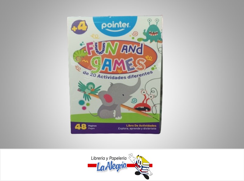 CUADERNO DE ACTIVIDADES FUN AND GAMES DB-2383 48 PAGINAS MARCA POINTER