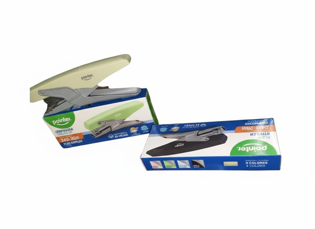 ENGRAPADORA ALICATE 24/6-26/6 25 HOJAS PASTEL MARCA POINTER