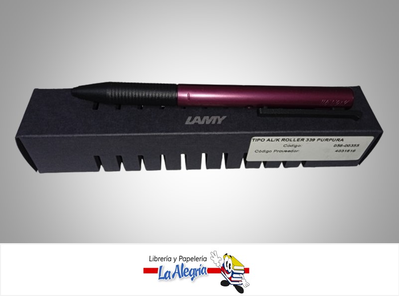 BOLIGRAFO ALUMINIO ROLLER 339 PURPURA 56-00355 MARCA LAMY