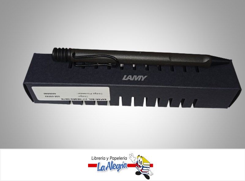 BOLIGRAFO SAFARI 217 NEGRO MATE 056-00082 MARCA LAMY