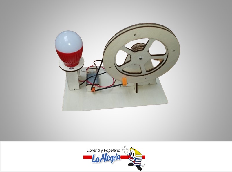 GENERADOR MANUAL SENCILLO JUGUETE DIDACTICO ARMABLE DE MADERA MARCA YIWU