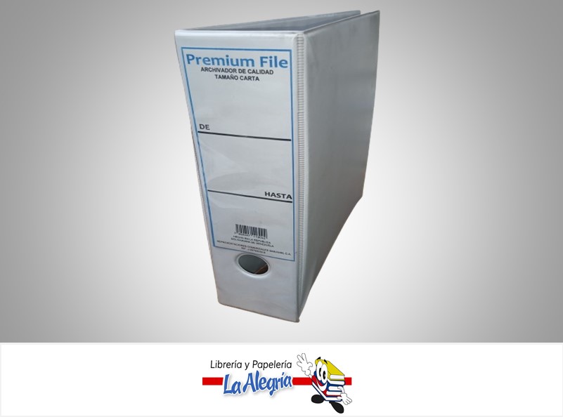 ARCHIVADOR LOMO ANCHO BLANCO CARTA UND