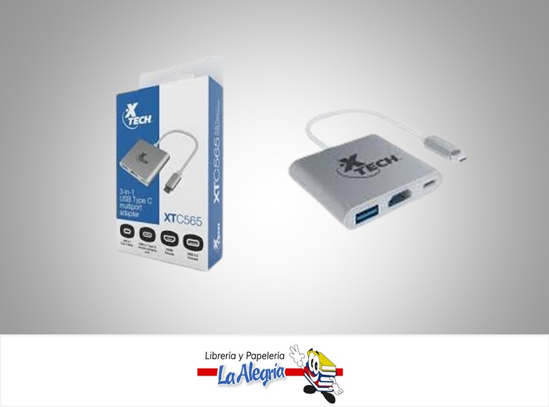 ADAPTADOR MULTIPUERTO USB TIPO C MARCA X TECH