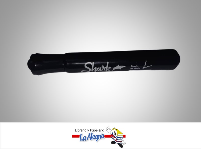MARCADOR PERMANENTE PUNTA REDONDA NEGRO UND MARCA SHARK