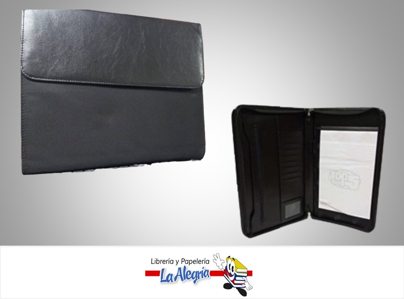 CARPETA EJECUTIVA CARTA NEGRO UND MARCA TOP FIVE