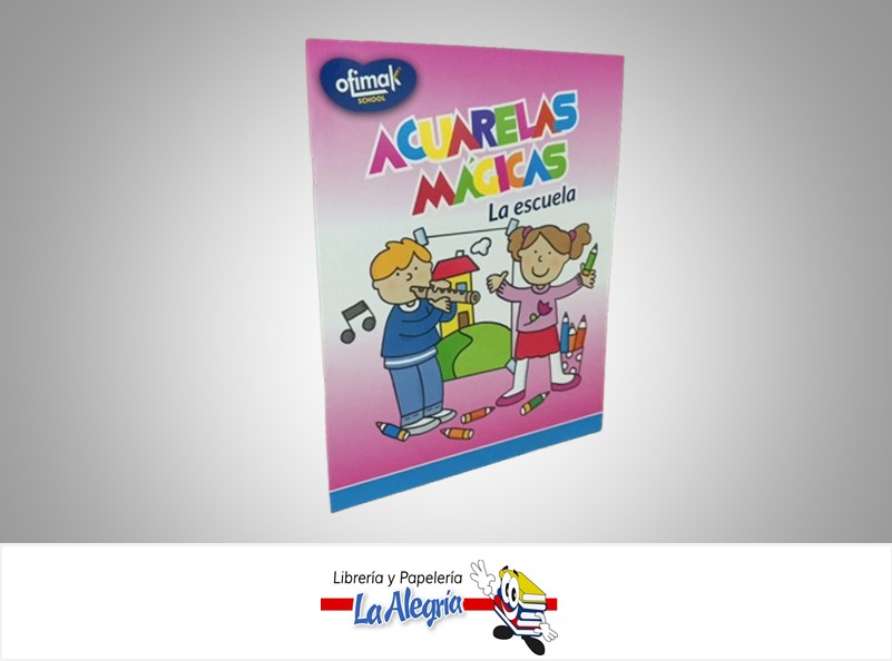 BLOCK PARA PINTAR ACUARELAS MAGICAS LA ESCUELA OK295B MARCA OFIMAK