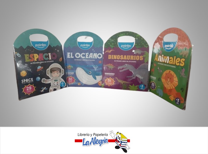 CUADERNO DE STICKERS REUSABLES 4 MODELOS ANC-2327 MARCA POINTER