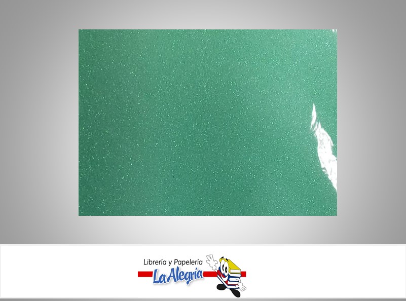 FOAMI ESCARCHADO DOBLE CARTA VERDE MAR MARCA S/M