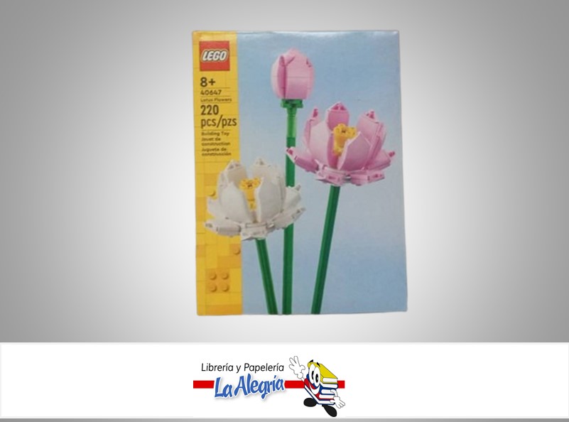 JUEGO DIDACTICO LEGO 40647; 220 PIEZAS LOTUS FLOWERS MARCA LEGO
