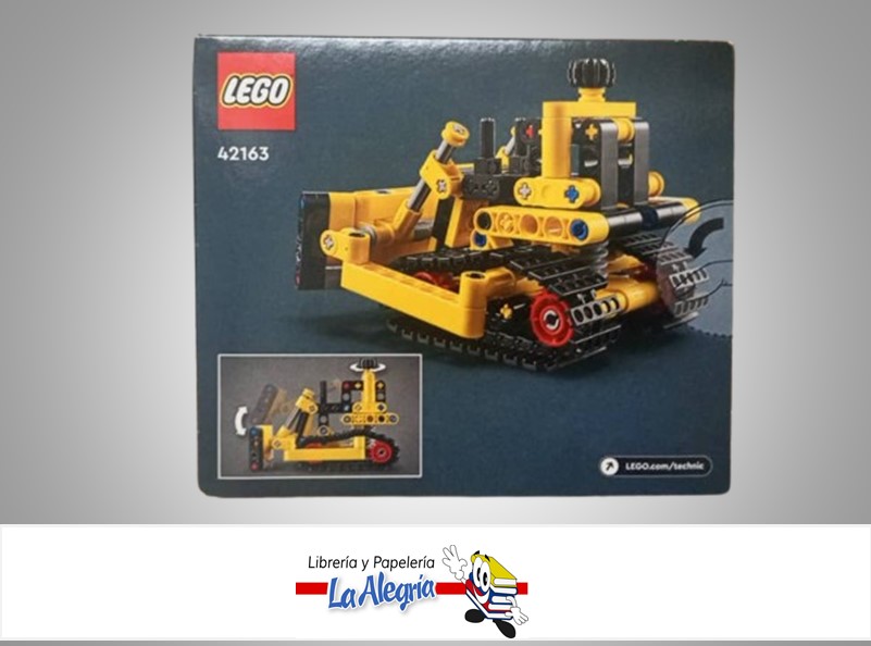 JUEGO DIDACTICO LEGO 42163; 195 PIEZAS HEAVY DUTY BULLDOZER  MARCA LEGO