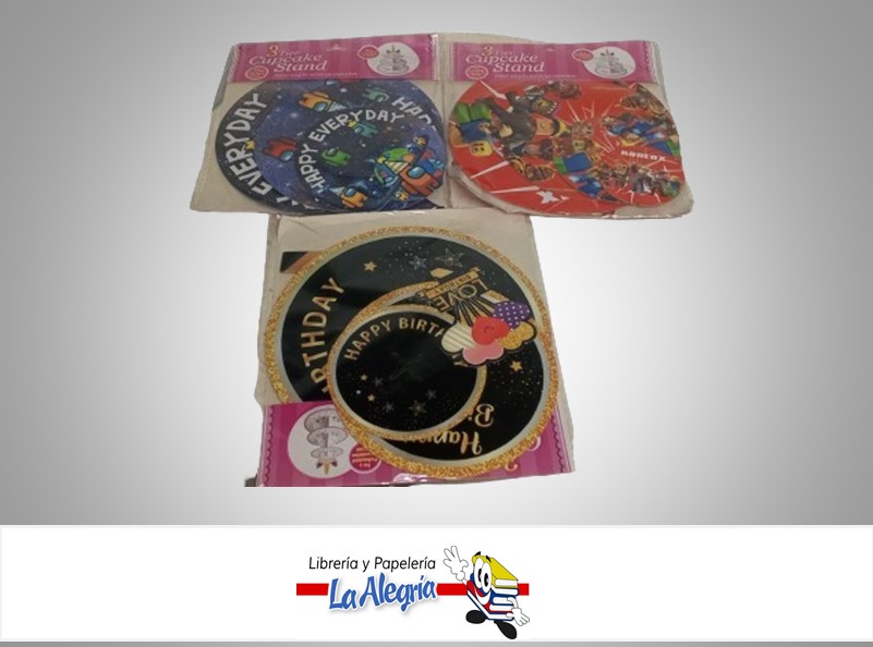 BASE PARA CUPCAKES MODELOS VARIOS SET MARCA S/M