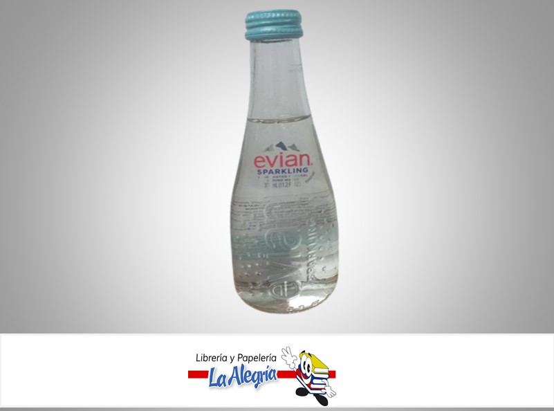 AGUA SPARKLING 330 ML MARCA EVIAN