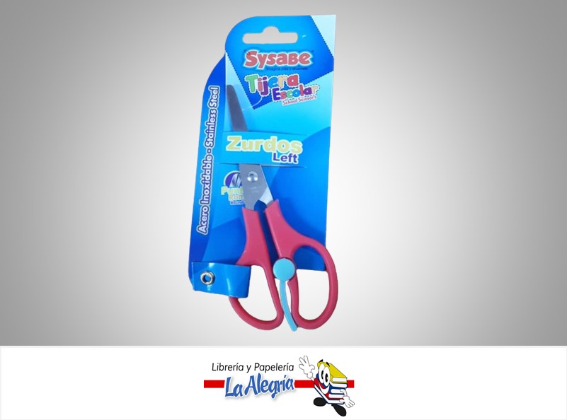 TIJERA ESCOLAR PARA ZURDOS MARCA SYSABE