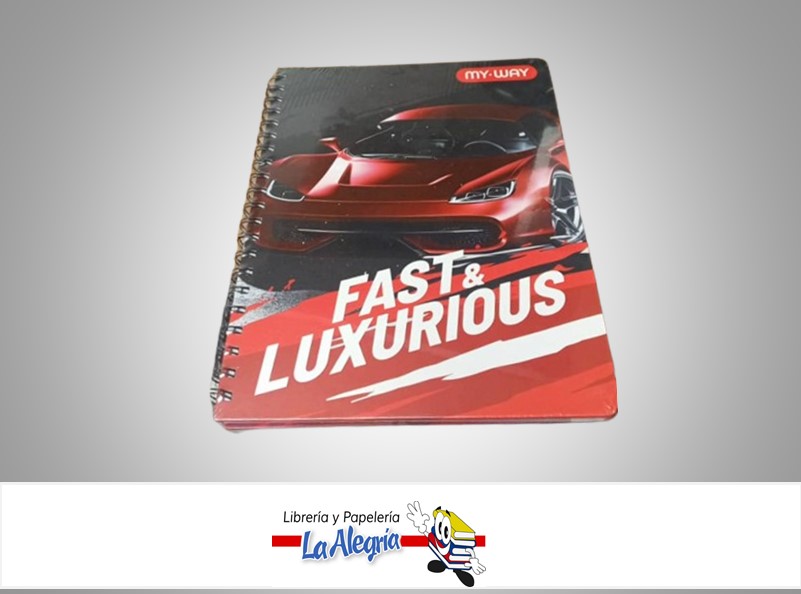 LIBRETA ESPIRAL FAST&LUXURIOUS ESP-02; 80 HOJAS  21.5X28CM MARCA POINTER