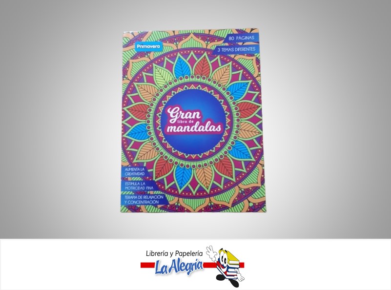 GRAN LIBRO DE MANDALAS DE 80 PAG MARCA PRIMAVERA