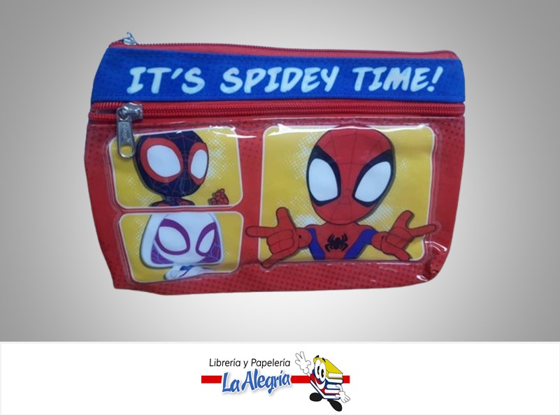 CARTUCHERA DE 2 CIERRES DISNEY 100 NIÑO 23.5X15CM MARCA PRIMAVERA