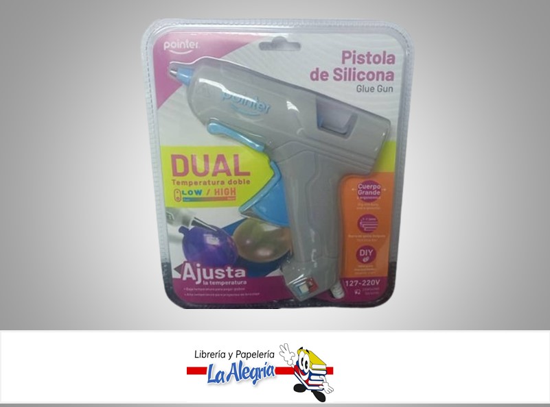 PISTOLA DE SILICONA DOBLE TEMPERATURA PS-20-DT MARCA POINTER