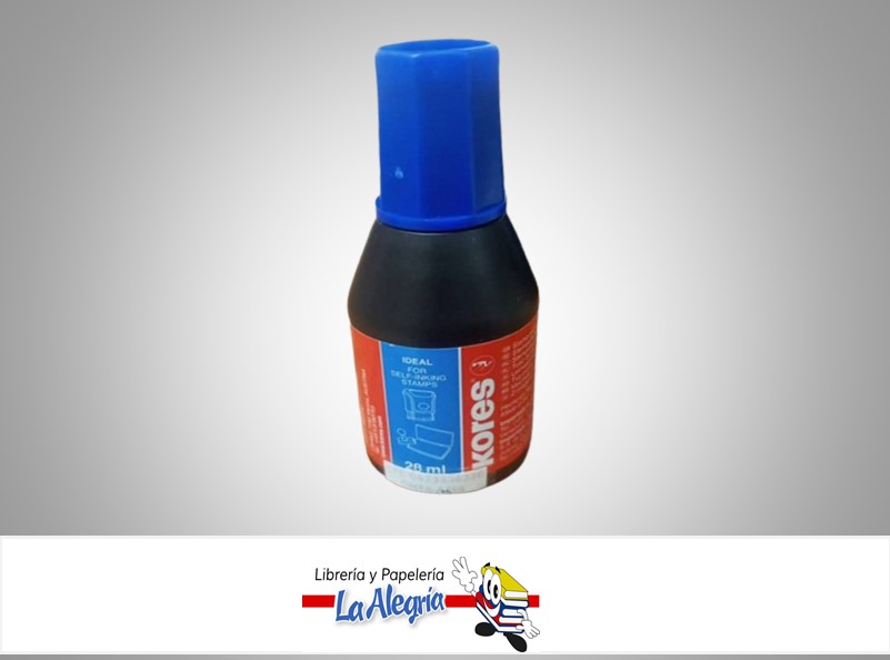 TINTA PARA ALMOHADILLA AZUL 28ML UND MARCA KORES