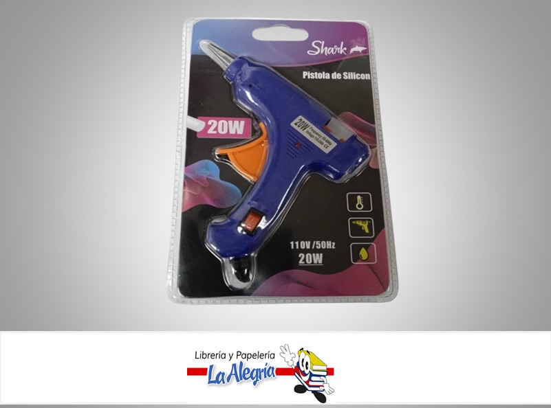 PISTOLA DE SILICON PEQUEÑA 20W 110V MARCA SHARK