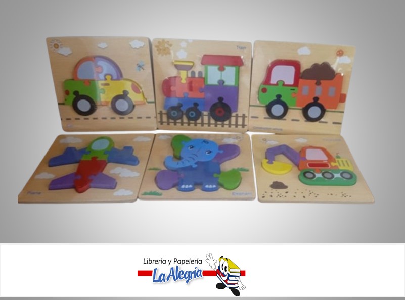 ROMPECABEZA 3D FIGURAS VARIAS MADERA MARCA STARMATE