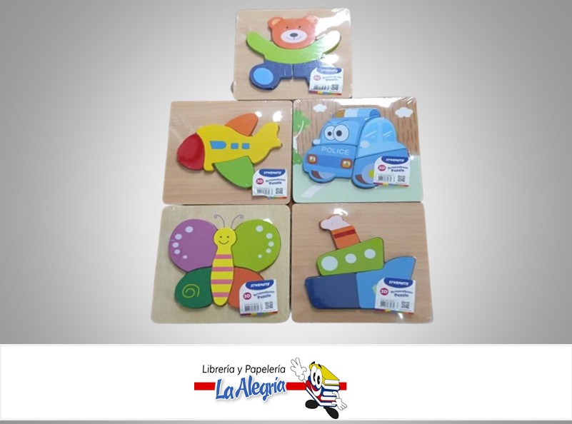 ROMPECABEZA FIGURAS VARIAS MADERA 83567 MARCA STARMATES