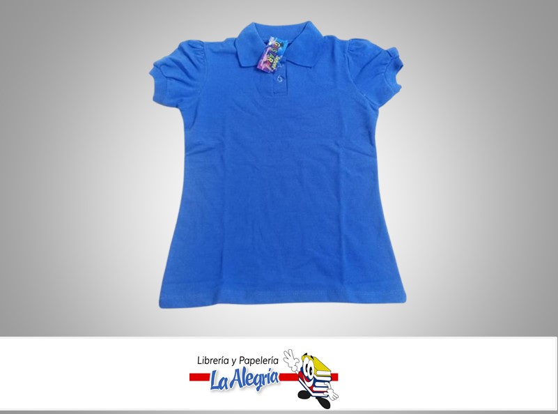 CHEMISE ESCOLAR TALLA 12 AZUL NIÑA UND MARCA GUSTARA