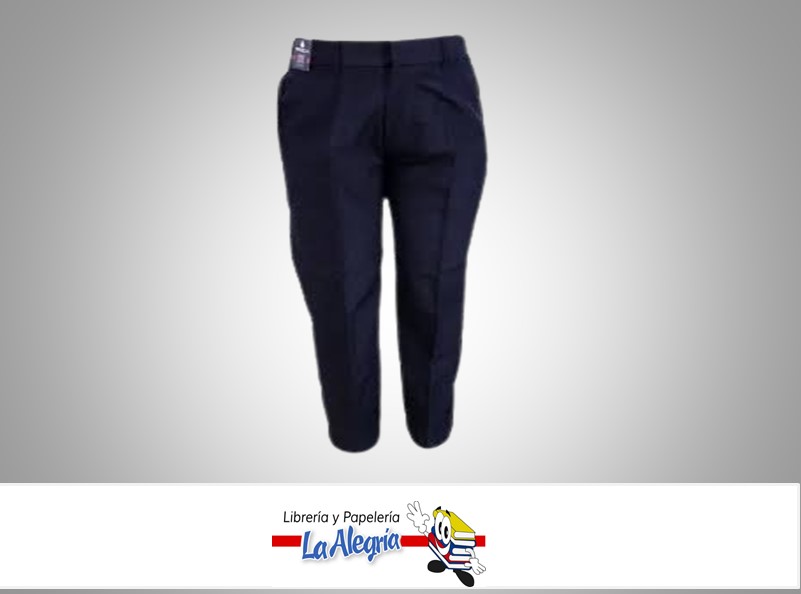 PANTALON ESCOLAR CLASICO TALLA 30 DAMA AZUL MARINO UND MARCA GUSTARA