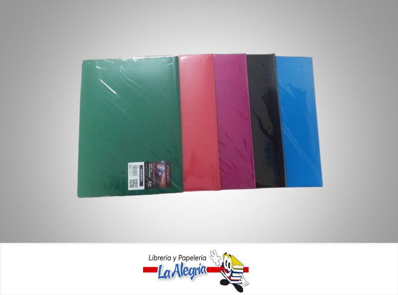 CARPETA DE PLASTICO HORIZONTAL CON LIGA TAMAÑO OFICIO MARCA ORION