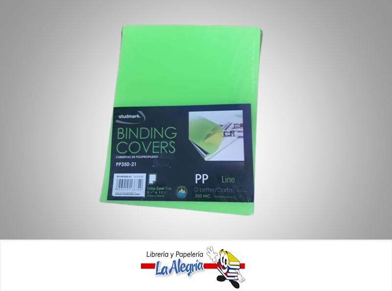 TAPA PARA ENCUADERNAR CARTA DIAMOND VERDE MARCA UND S/M