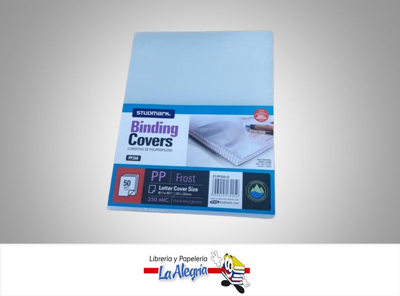 TAPA PARA ENCUADERNAR CARTA FROST TRANSPARENTE UND MARCA S/M