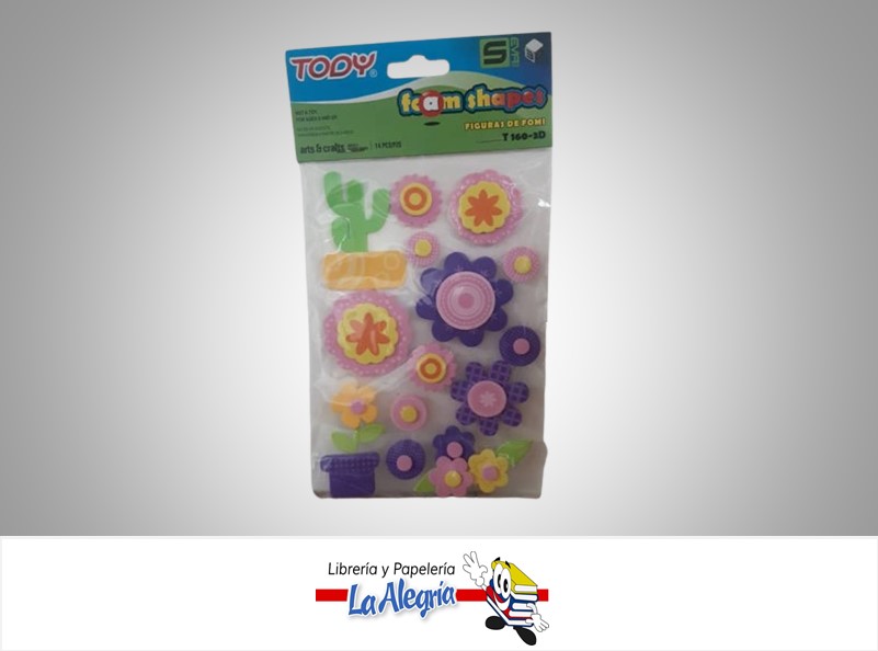 FOAMI 3D ADHESIVO DISEÑOS DE JARDIN MARCA STUDMARK