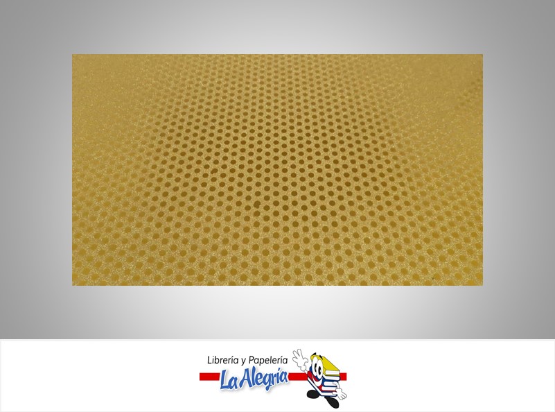 CARTULINA ESCARCHADA MICRO FANTASIA 50X70CM LUNARES DORADO UND 350GR MARCA S/M