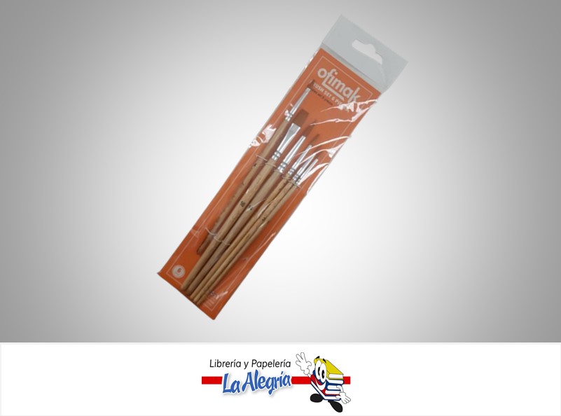 PINCEL SET 6 PIEZAS OK5172 MARCA OFIMAK