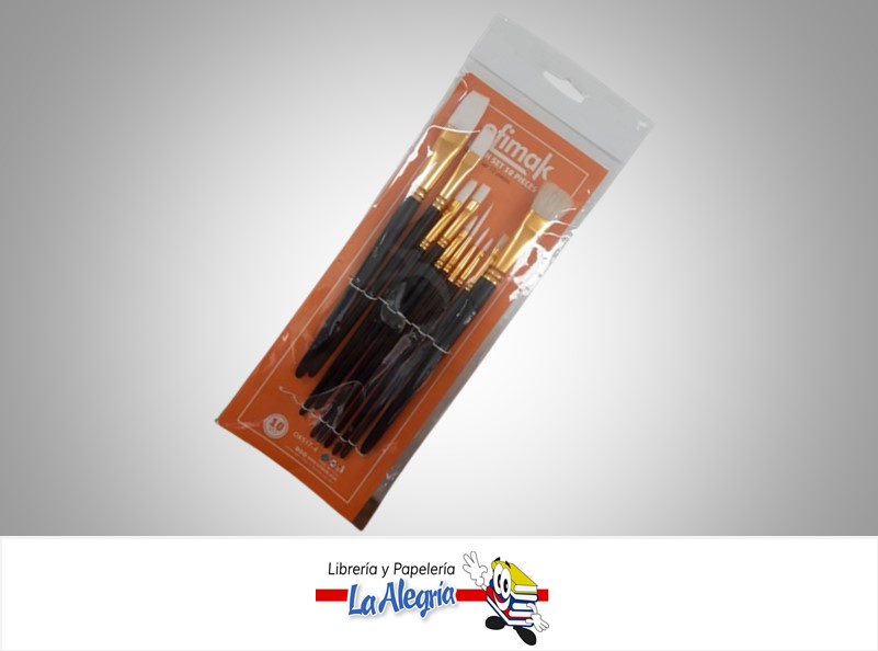 PINCELES SET 10 PIEZAS OK5174 MARCA OFIMAK