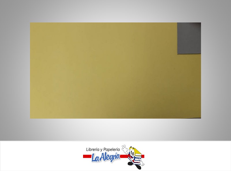 CARTULINA DOBLE FAZ DOBLE CARA 50X70CM AMARILLO-GRIS UND 239GR MARCA S/M