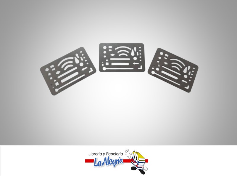 PLANTILLA DE ACERO INOXIDABLE PARA BORRAR 35X60MM UND MARCA S/M