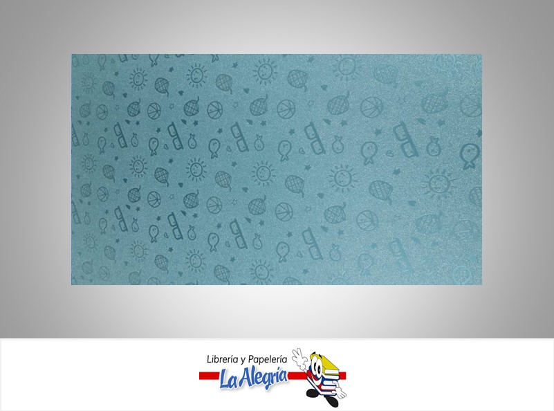 CARTULINA ESCARCHADA MICRO FANTASIA 50X70CM JOVEN TURQUESA UND 350GR MARCA S/M