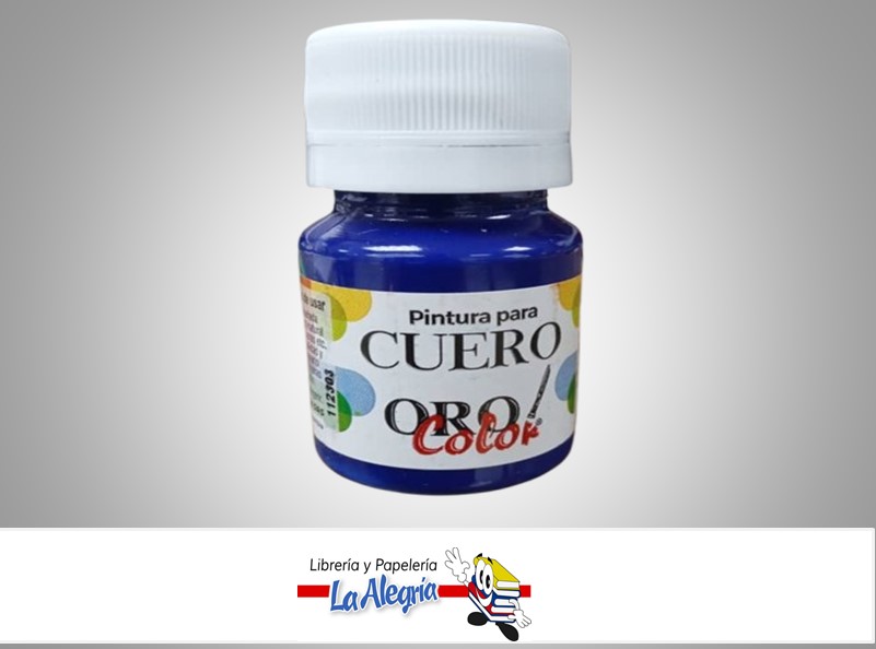PINTURA PARA CUERO CU-630 30CC AZUL REY MARCA ORO COLOR