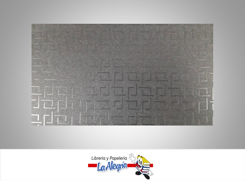 CARTULINA ESCARCHADA MICRO FANTASIA 50X70CM CUADRADO NEGRO UND 350GR MARCA S/M