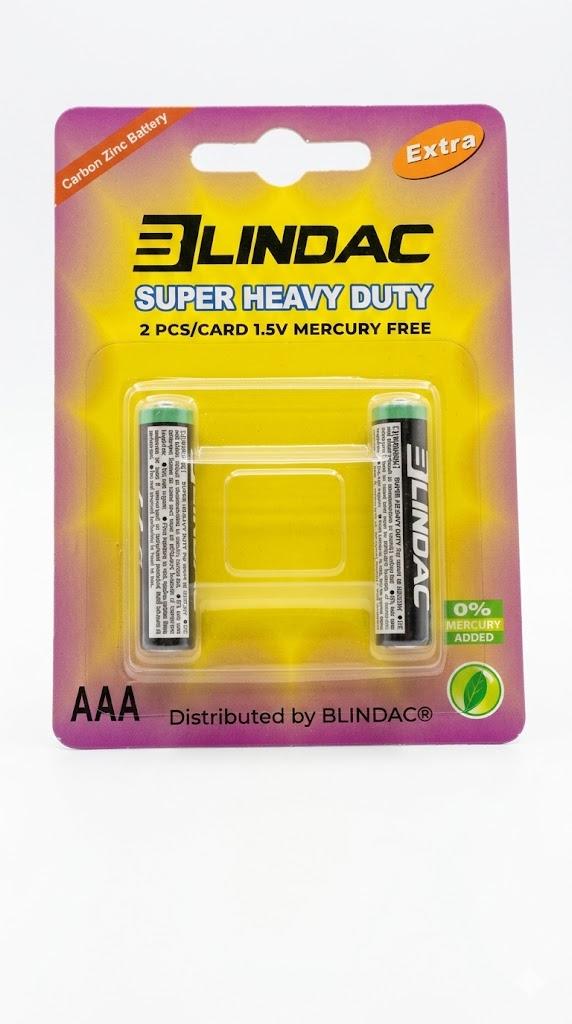 PILA AAA 1.5V ZINC DE CARBONO SET 2 UND MARCA BLINDAC