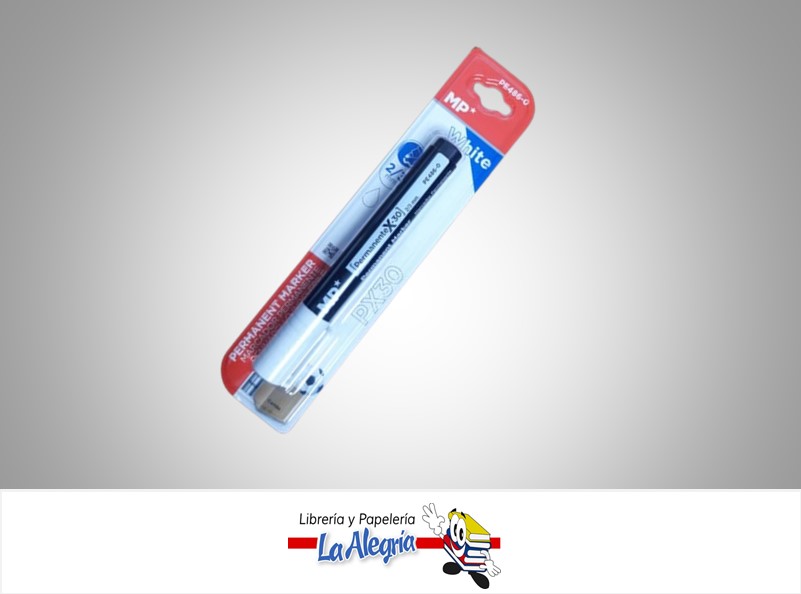 MARCADOR PERMANENTE BLANCO 2/3MM PE486-0 MARCA MP