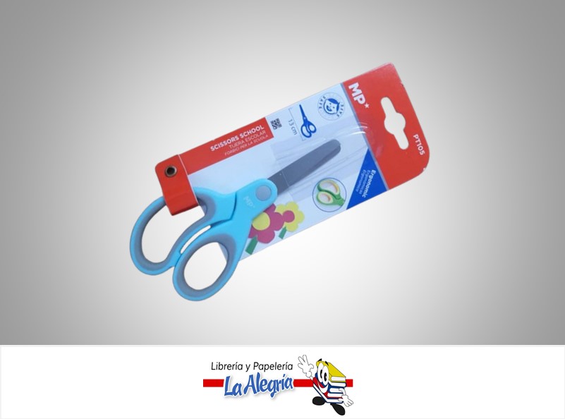 TIJERA ESCOLAR INFANTIL DE 13CM PUNTA ROMA PT105 MARCA MP