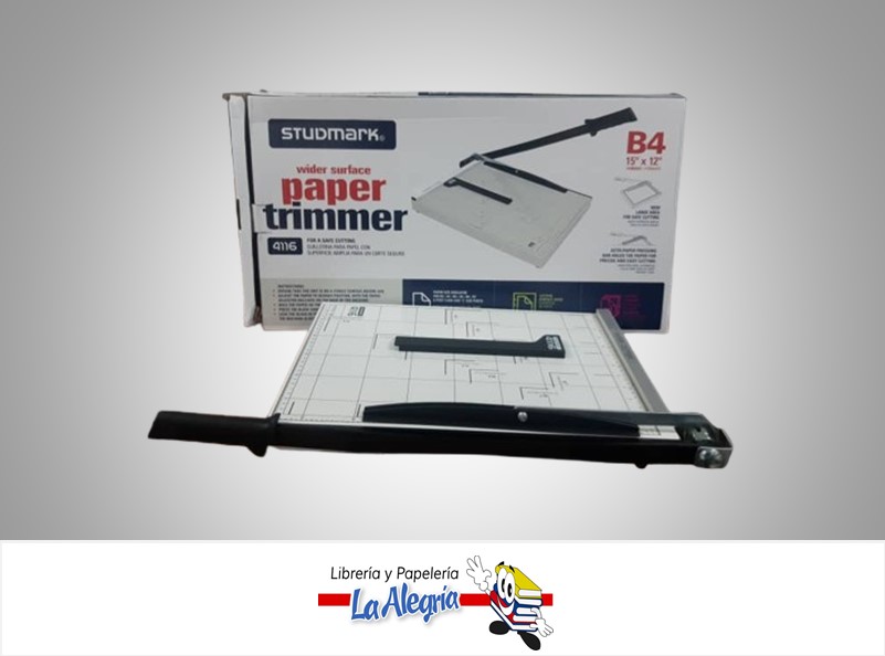 GUILLOTINA METALICA GRIS ST04116N 15X12" 10 HOJAS  MARCA STUDMARK