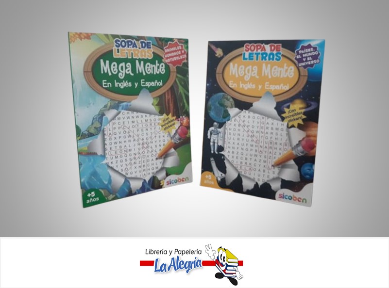 MEGAMENTE SOPAS DE LETRAS NATURALEZA Y UNIVERSO MARCA SICOBEN