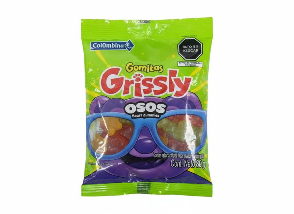 GOMITAS GRISSLY OSOS 80GR MARCA COLOMBINA