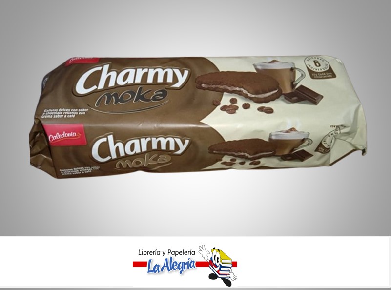 GALLETA CHARMY MOKA PAQ 6 UND MARCA CALEDONIA